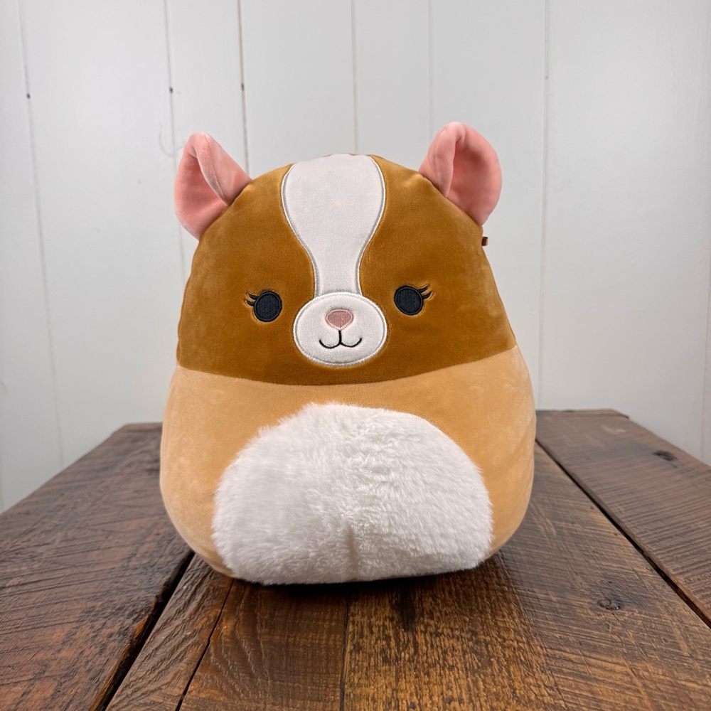 Squishmallows Garret Guinea Pig 12” Plush Brown Tan Cute Soft Toy